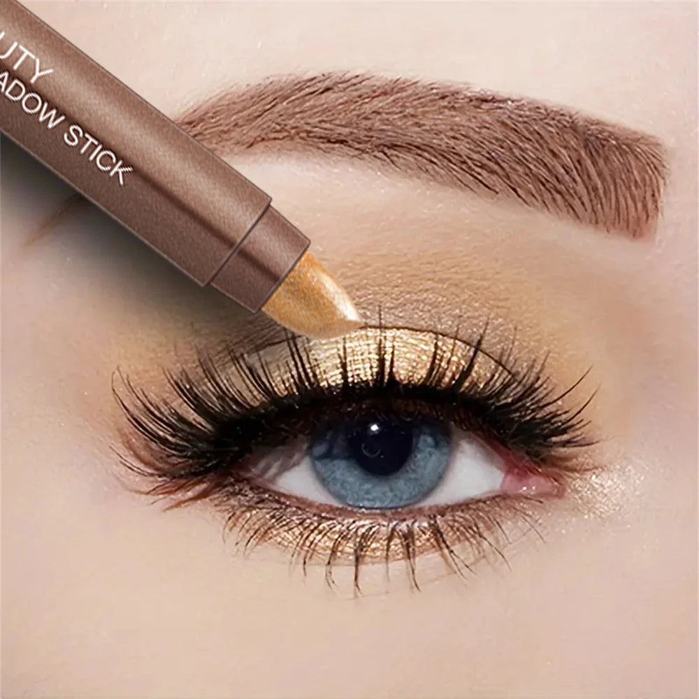 Metallic Dual Ended Eyeshadow Stick Diamond Shimmer Highlighter Pencil