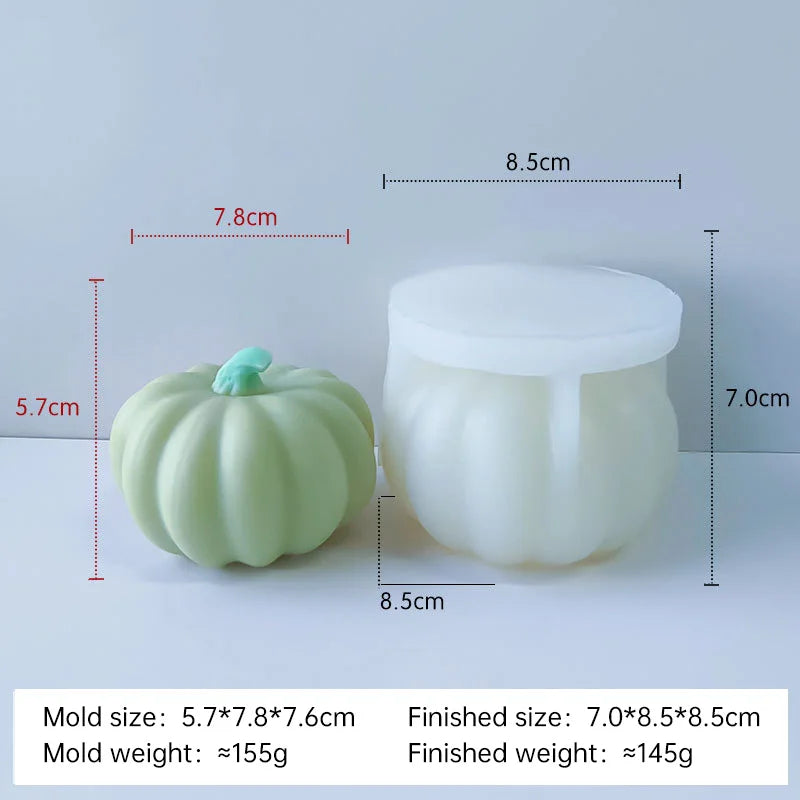 Halloween Pumpkin Silicone Mold DIY Aromatherapy Candles