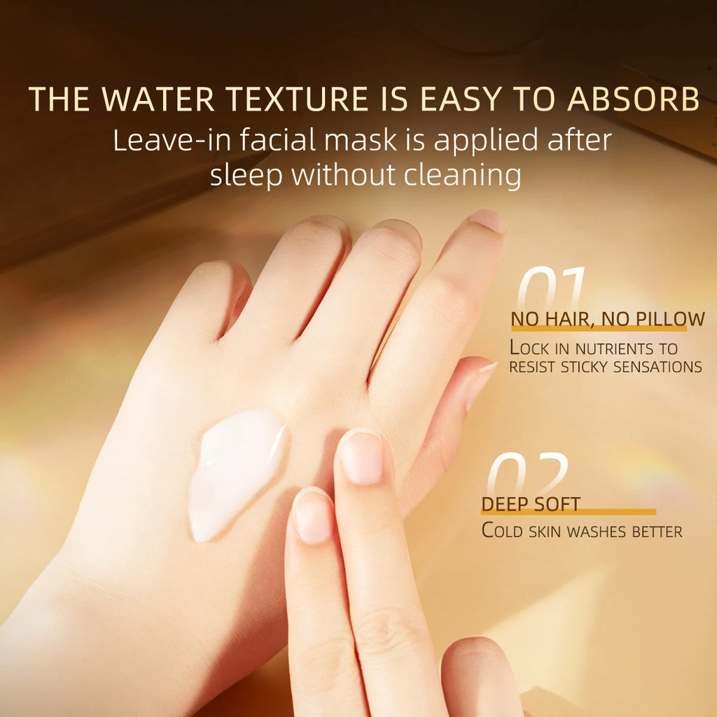MERCILEN Triple Collagen Peptide Sleeping Mask, moisturizes, hydrates, tightens, and brightens the skin