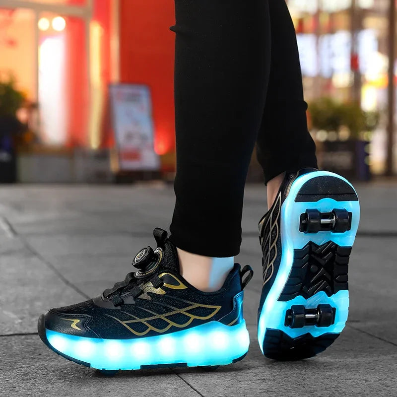 Children's And Teenage Roller Skates - Fashionable Upgraded Edition