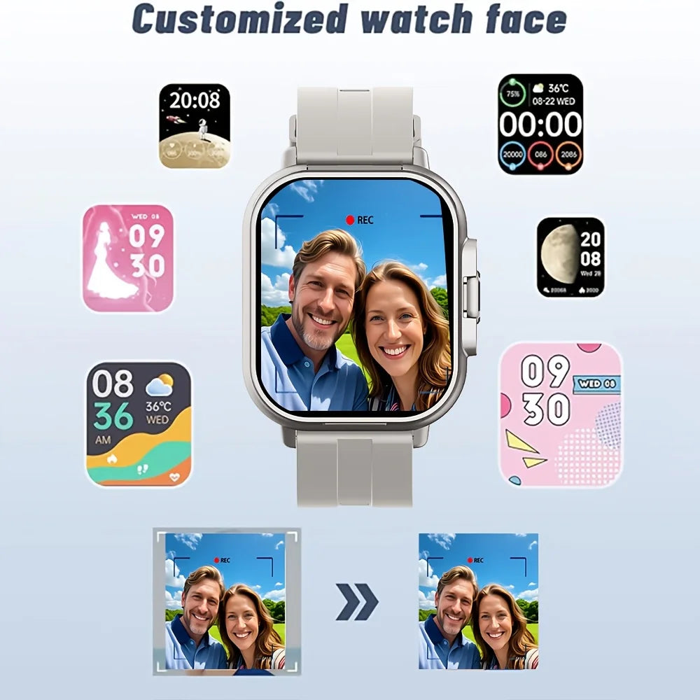 2-In-1 Smart Watch with Earbuds, HD Displa Compatible with Android And Iphone