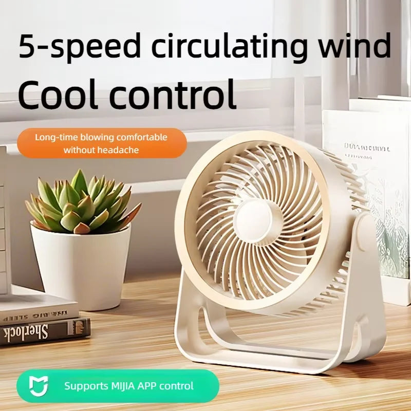 4000mAh Electric Fan Portable Cordless Air Circulator Desktop Wall Mount Ceiling Fan Air Cooler Home Silent Ventilation Fan