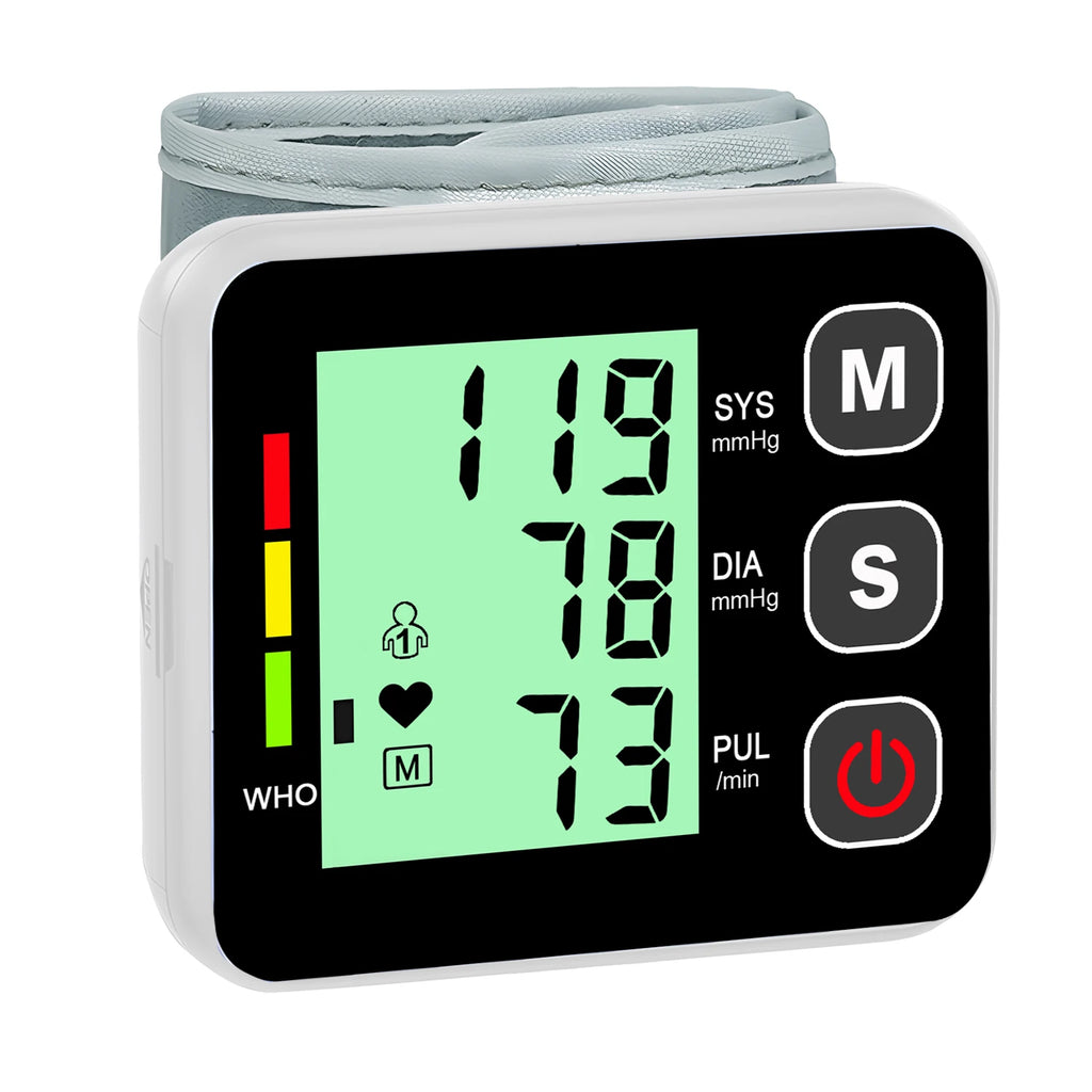 Digital Wrist Tonometer, Automatic Blood Pressure & Pulse Monitor