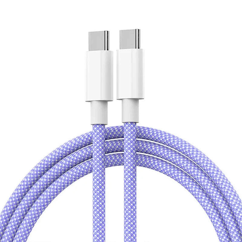 USB C Cable For Apple iPhone 17 16 15 Pro Max PD 60W Fast Charging Cable For Huawei Xiaomi Samsung USB C Data Line Accessories