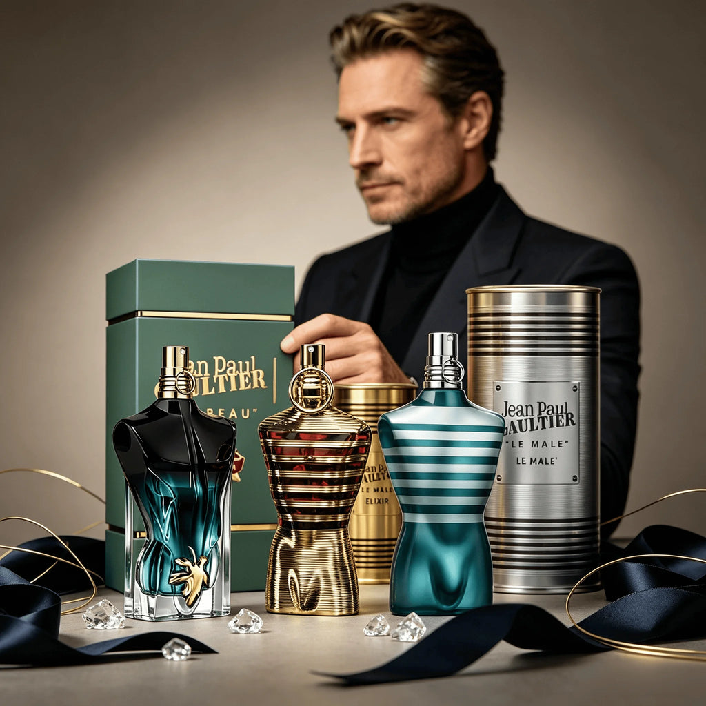 Jean Paul Gaultier Le Male Le Beau Series 3 Styles Perfume Collection