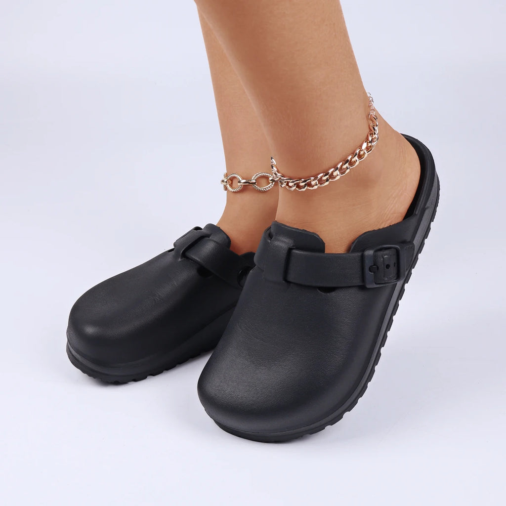 House Slippers Adjustable Buckle EVA Women's Slippers