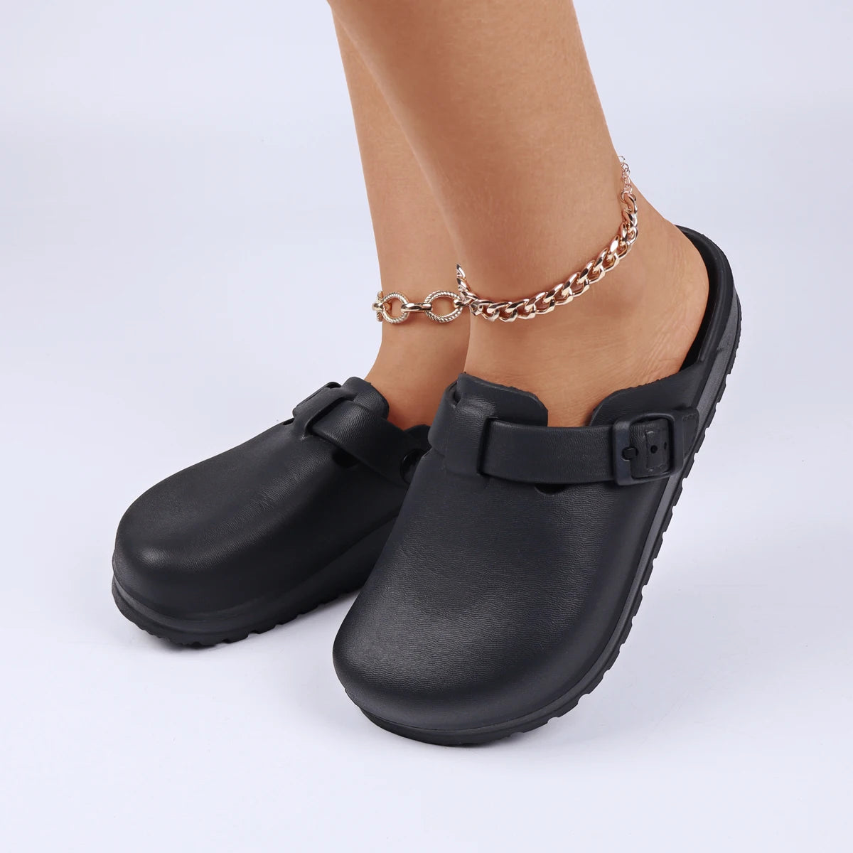 House Slippers Adjustable Buckle EVA Women's Slippers