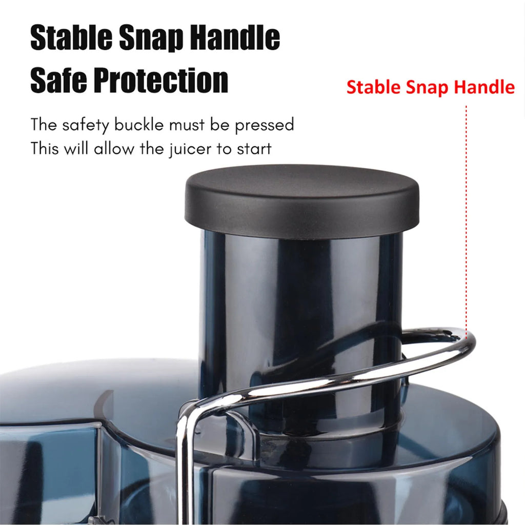 NEW Swiitol Juicer Household Large Caliber Electric Stainless Steel Body 800W High Power Strong Fruit Vegetable Extractor Residu