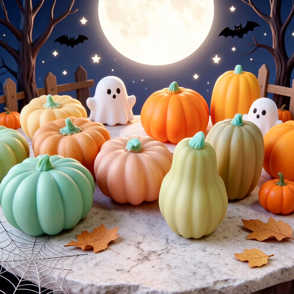 Halloween Pumpkin Silicone Mold DIY Aromatherapy Candles