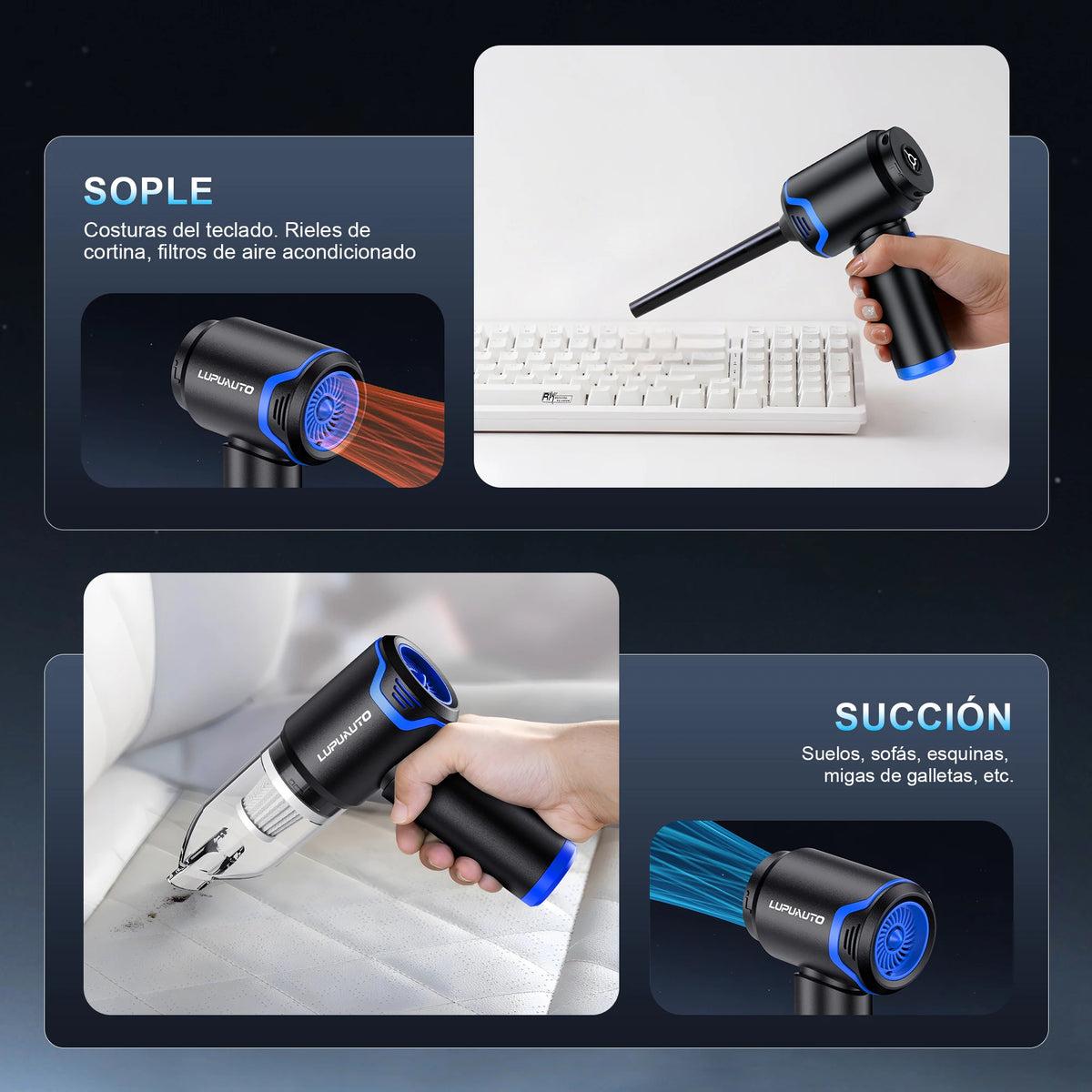 Portable Wireless Car Vacuum Cleaner 12000PA Wireless