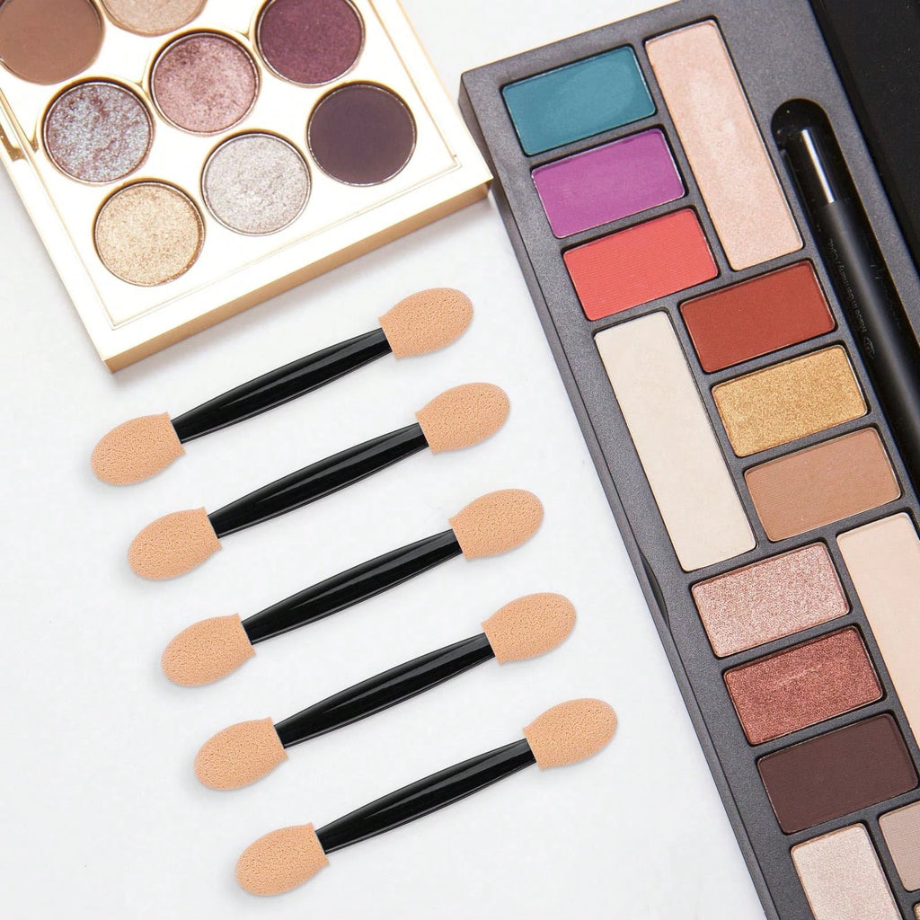 10/30/50/100/150Pcs Sponge Stick Eye Shadow Brush Applicators Double Head Cosmetic Soft Sponge Eye Shadow Mini Makeup Tools
