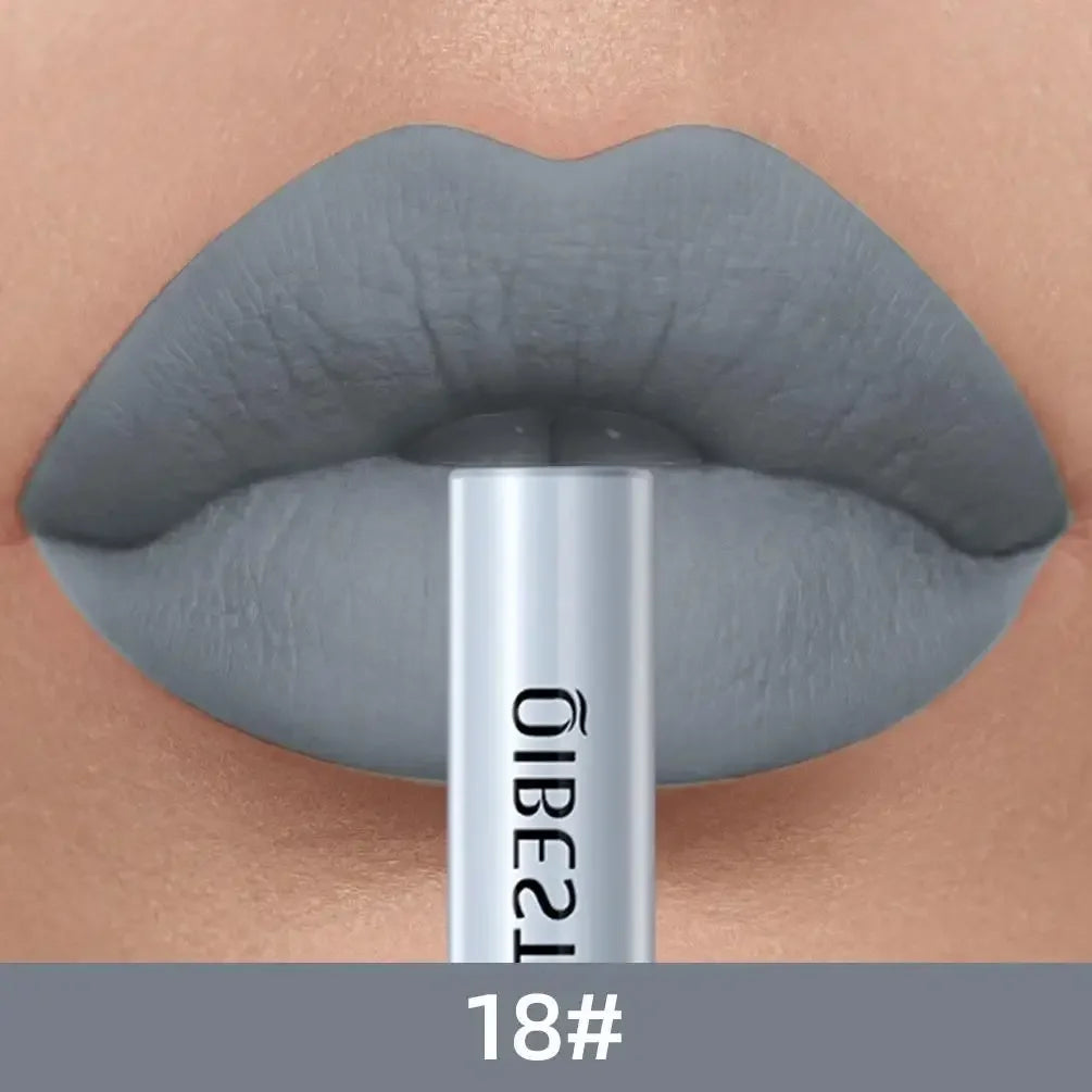 1 PC matte lipstick, non stick to cup, waterproof and long-lasting