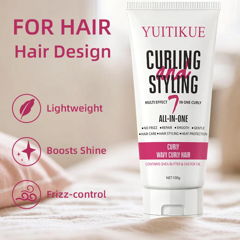 YUITIKUE 7-in-1 Curling Cream 100g - Defines Curls