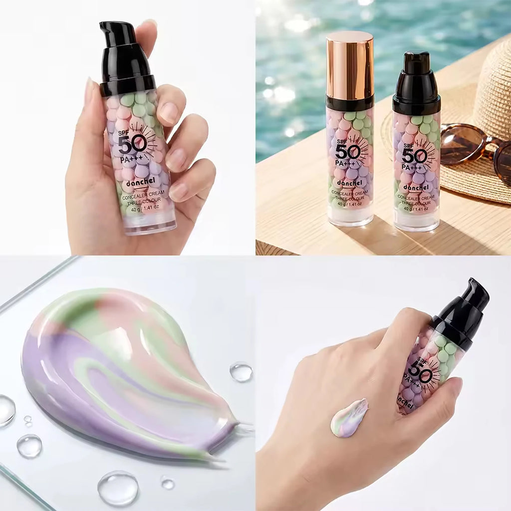 3 Color Sunscreen Isolation Cream Tone Correction Brightening