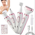 4-in-1 Painless Razor for Women] 4-in-1 Rechargeable Electric Razor for Women