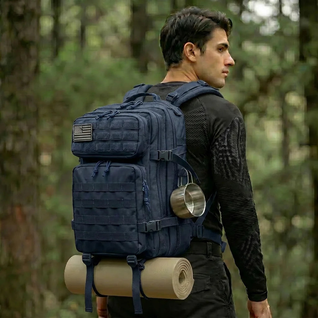 45L Tactical Travel Backpack Molle Storage Bag Large Capacity