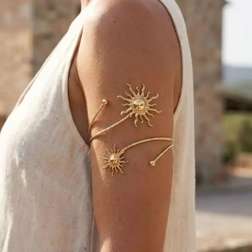 Elegant Sun Adjustable Cuff Bracelet for Women Unique