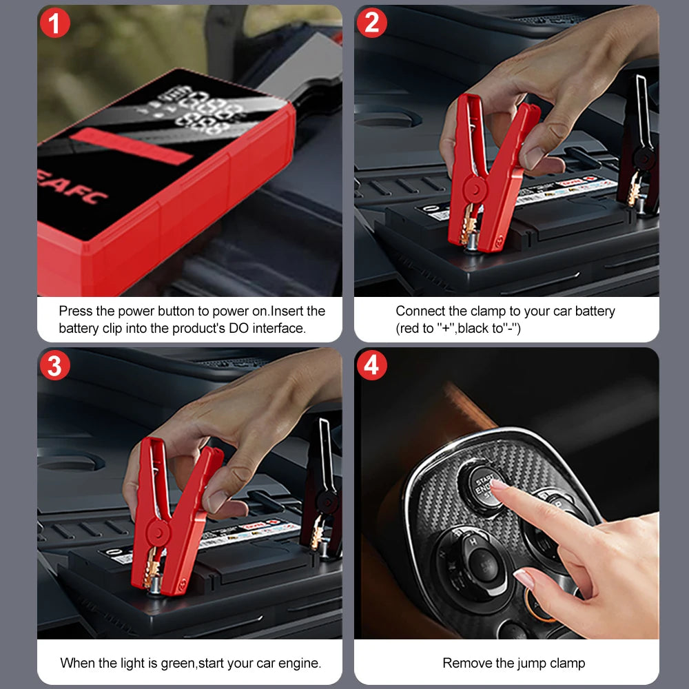 EAFC 4000A Car Jump Starter with Tire Inflator
