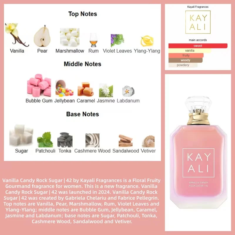 KAYALI Vanilla Candy Rock Sugar 42 81 57 48 Eau De Parfum For Women – Long Lasting