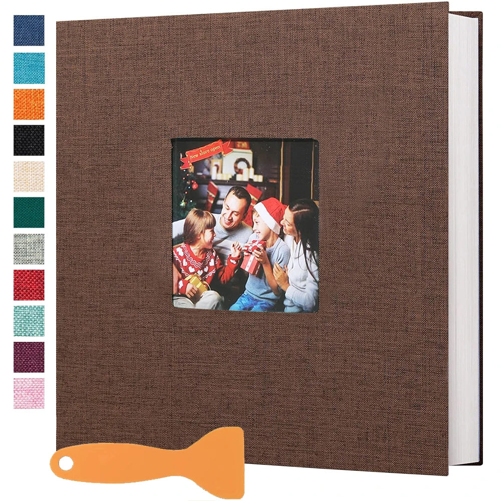 Large Photo Album Self Adhesive 20 Sheets/40 Pages DIY Bookshelf Album for Baby Family Anniversary Wedding Photo Storage