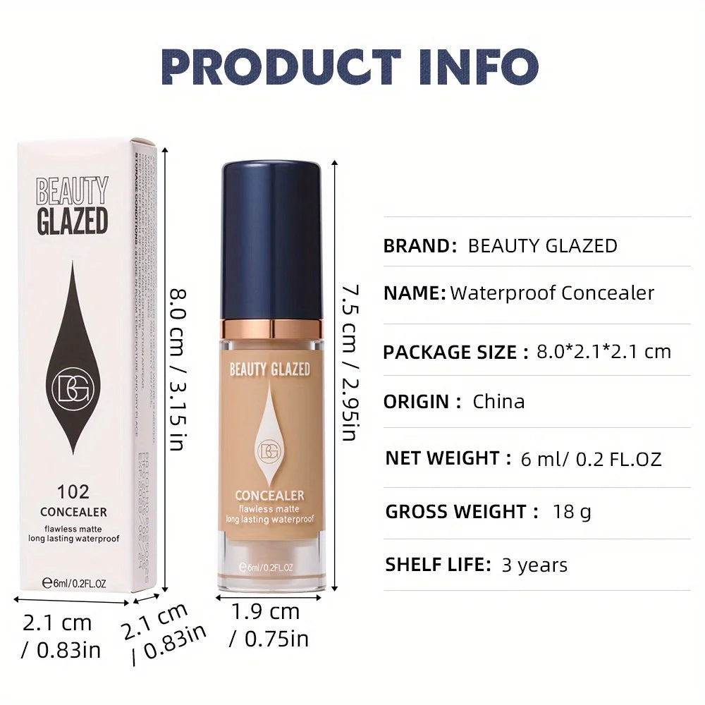 3Pcs/Set Full Coverage Concealer Foundation Long Lasting Waterproof