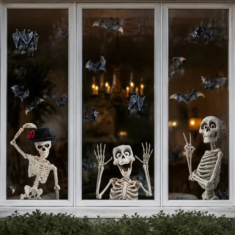 Halloween Window stickers, Skeleton stickers