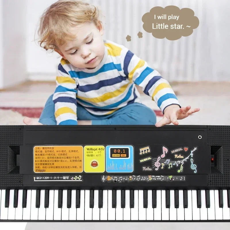 37/61-Key Digital Piano Keyboard for Kids – Portable Music Toy, Beginner Learning Instrument, Educational Gift for Boys Girls