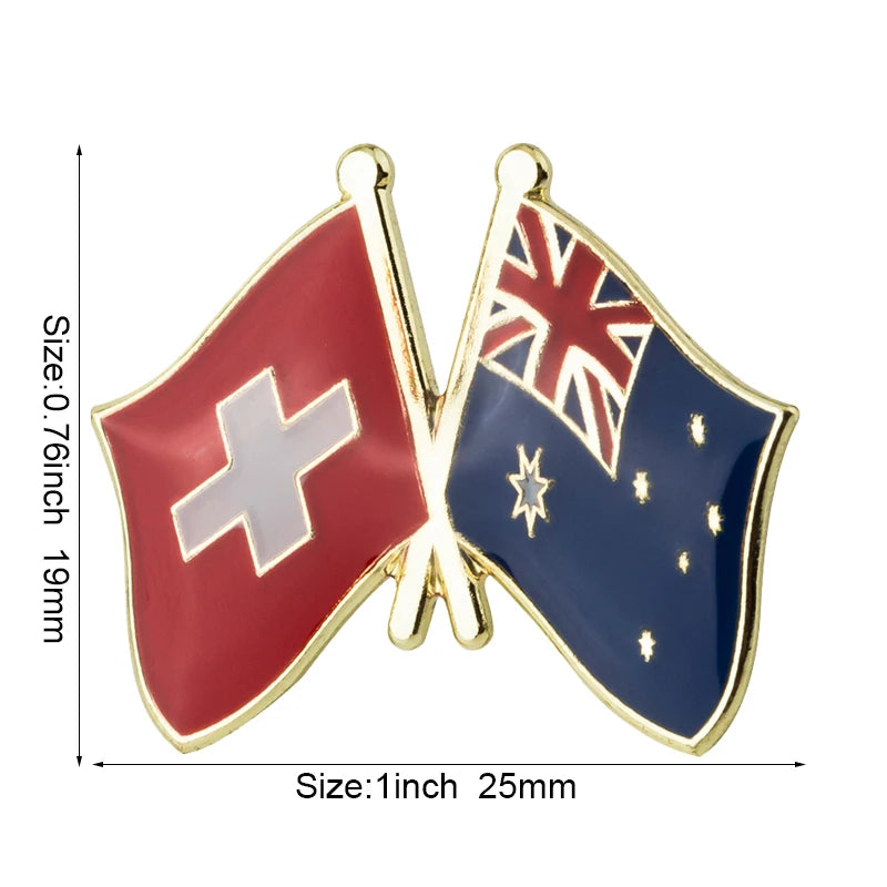 Australia Flag Badge Brooch Natinal Lapel Pins Flag Lapel Pins Country Flag Badge