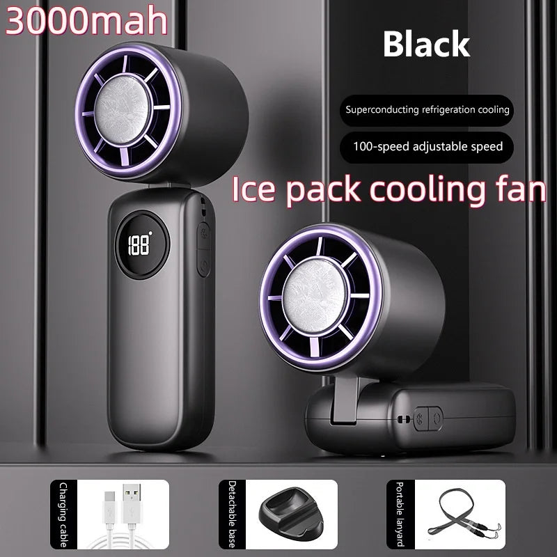 8000mAh USB Hanging Neck Fan Portable Bladeless