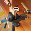 3 Inch Universal Bench Vise 360° Swivel Base