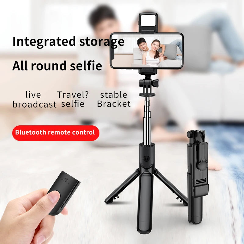 FGCLSY New Tripod for Smartphone Camera, Stand with Bluetooth Shutter and Light,