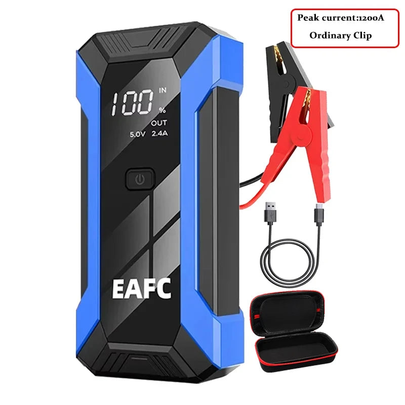 12V Car Jump Starter 1200A Output Portable Emergency Start-up