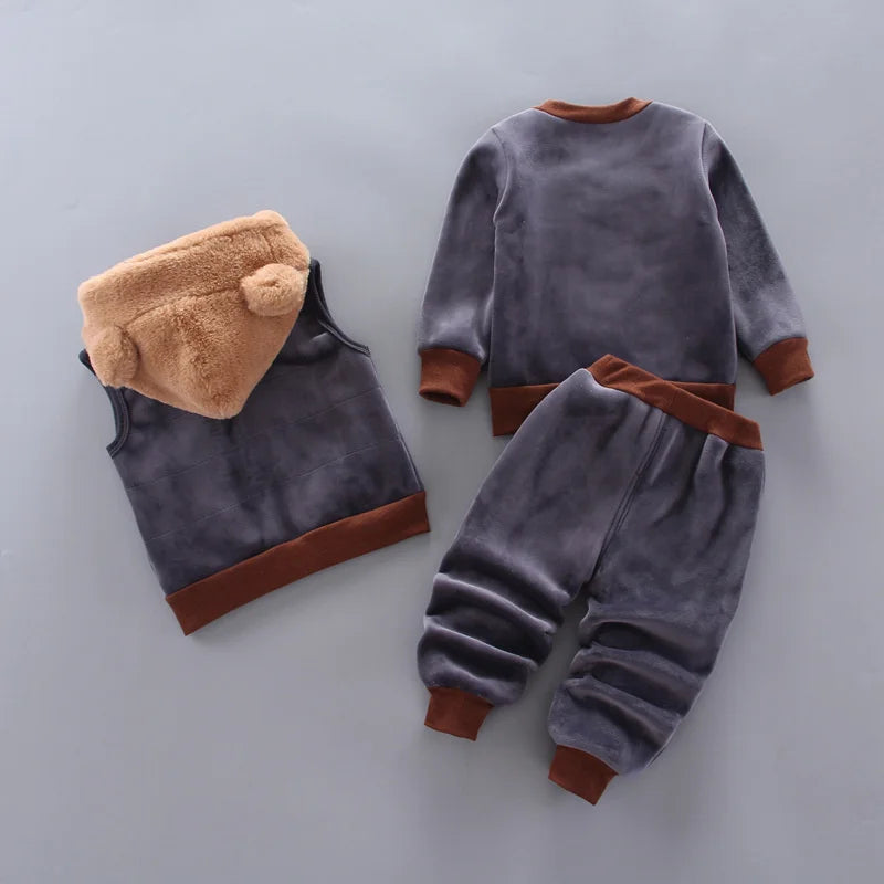 New Winter Baby Clothing Sets Autumn Boys Girls Cotton Thick Warm