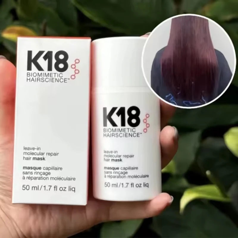 K18 50ml 150ml Leave-In Molecular Repair Hair Mask Deep Conditioning Keratin Treatment Soften Hair Smoothing Healthy Hair Care