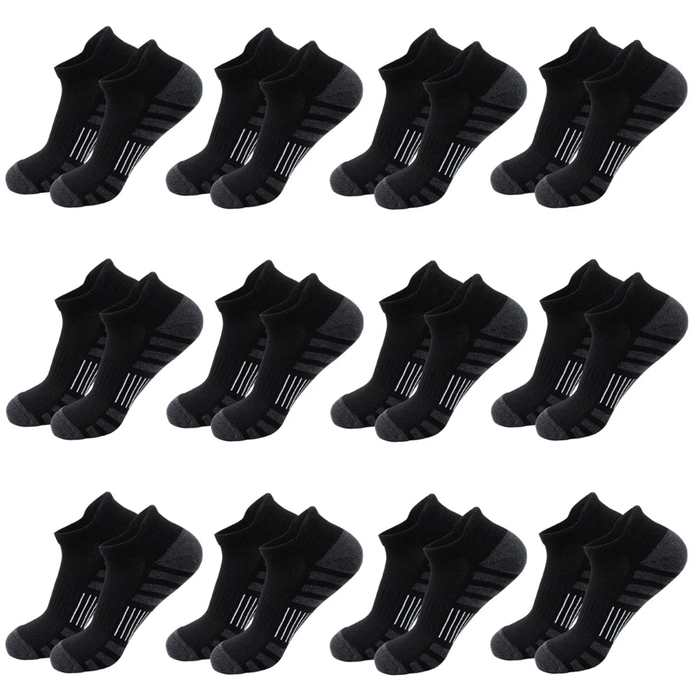 6/24 Pairs Cushioned Breathable Ankle Athletic