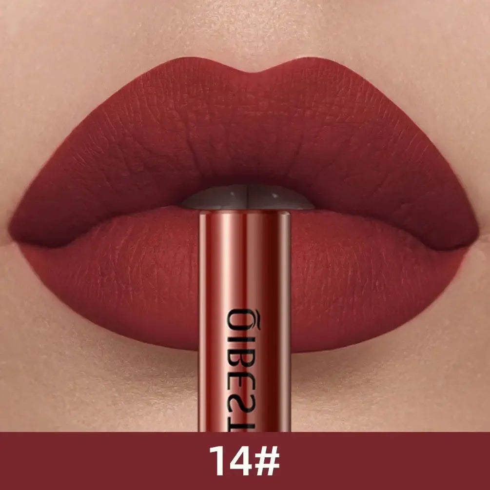 1 PC matte lipstick, non stick to cup, waterproof and long-lasting