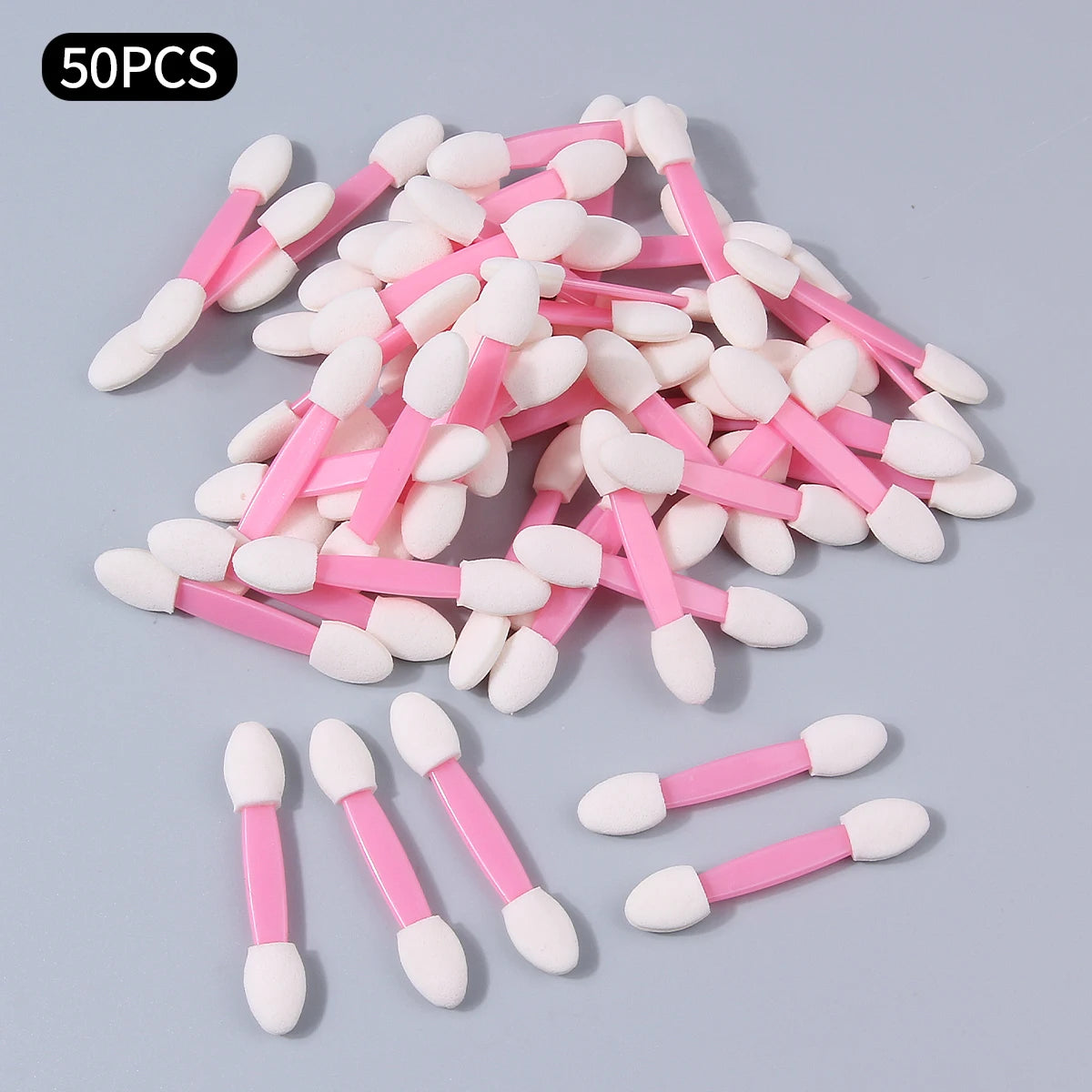 Wholesale 50Pcs Disposable Eyeshadow Brush Portable Double End Sponge Eye Shadow Applicators