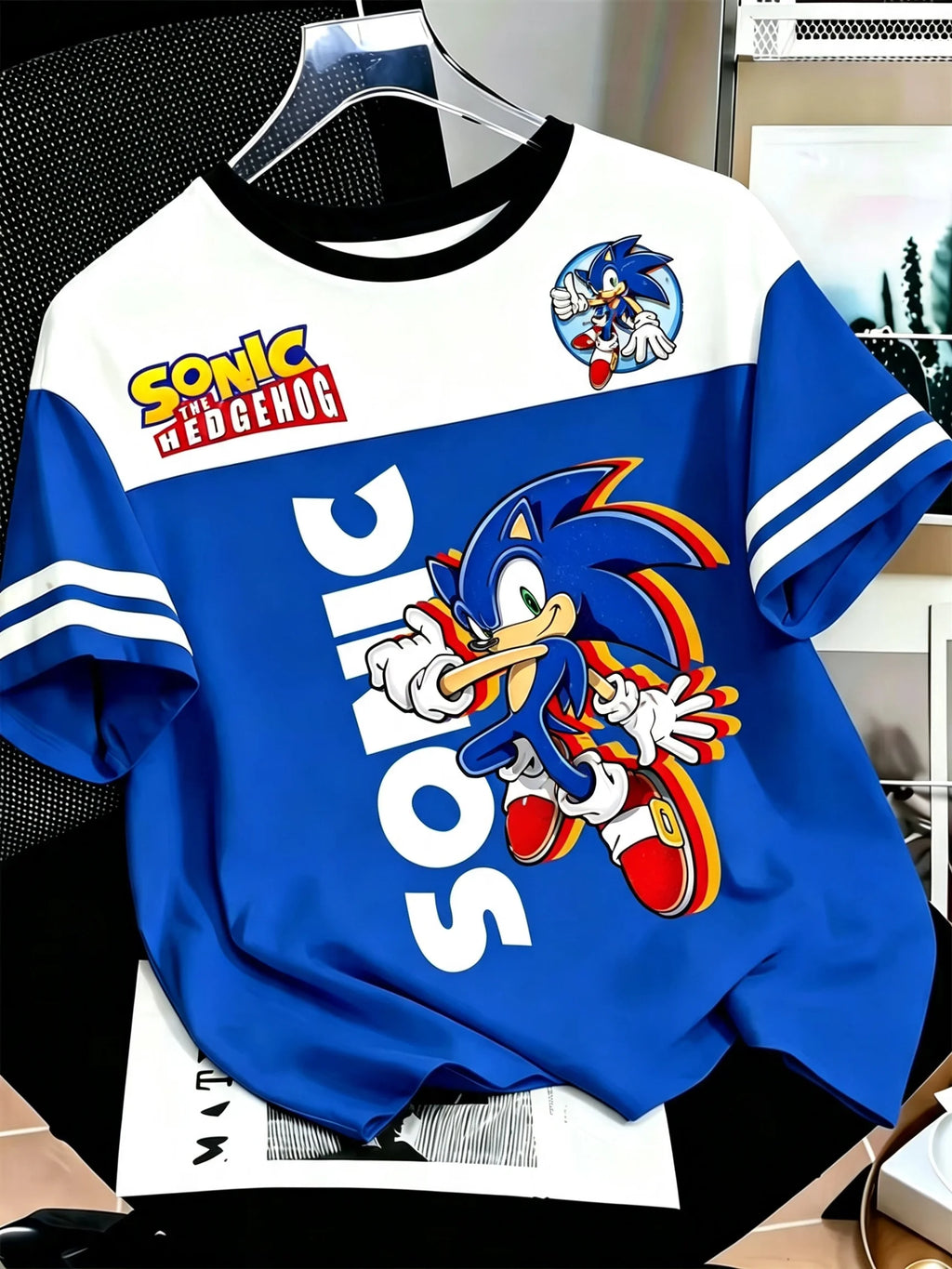 Blue The Hedgehog Sonic Tails 3d Graphic Printed
