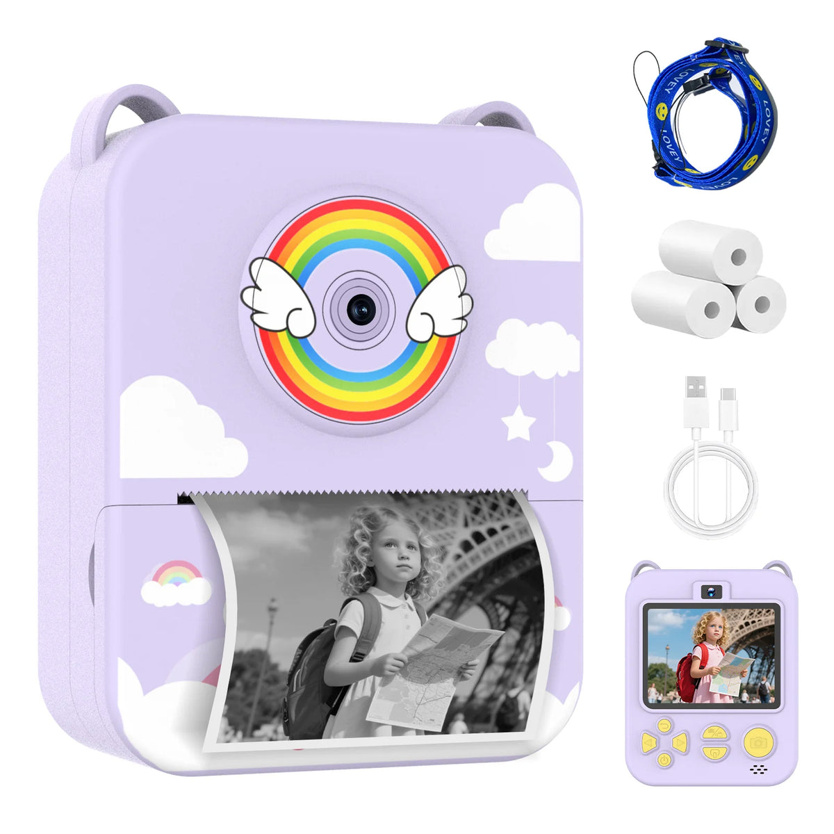 Digital Children Camera Instant Print Photo Video Recorder