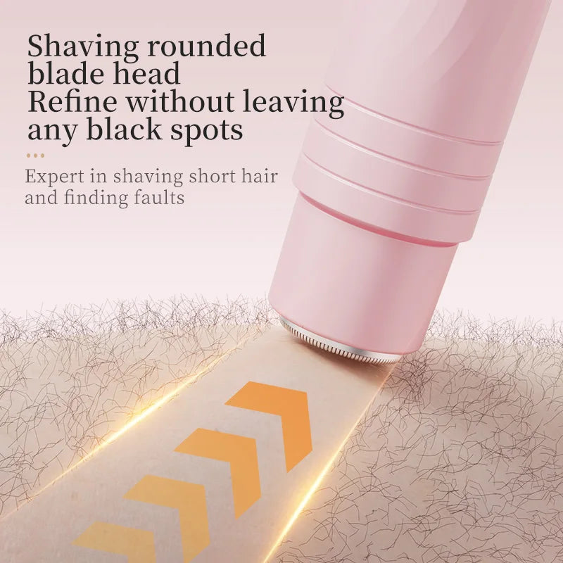 Double Head Electric Epilator Women Rechargeable Painless Hair Remover