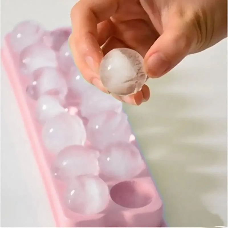 3D Round Balls Ice Plastic Molds DIY Cube Tray Silicone Molds