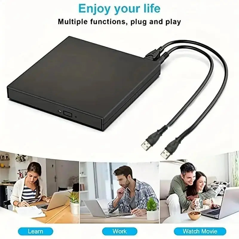 USB 3.0 External CD DVD Drive USB Protectable External CD-RW Drive DVD-ROM Player Burner Player For Laptop Desktop PC Computer