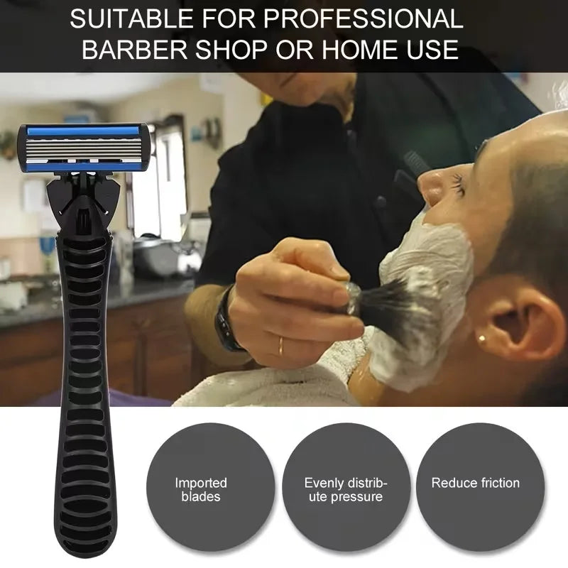 6-Layer Classic Replaceable Razor Head Stainless Steel