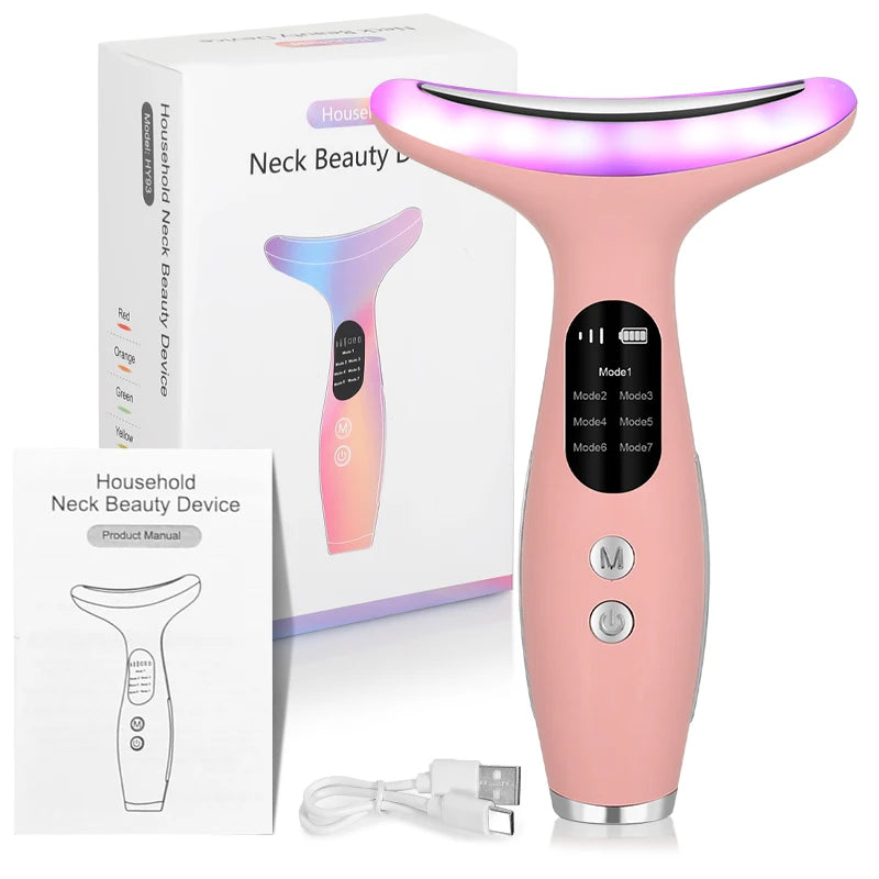 7Color Neck Face Massager Facial Massager Tool for Skin Care