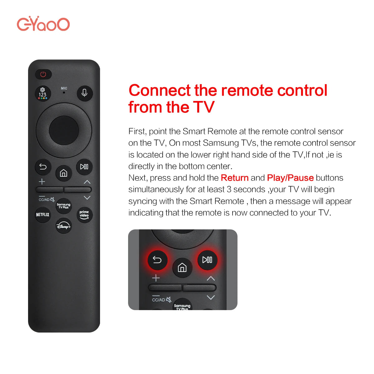 New BN59-01455A Solar Voice Remote  Suitable for Samsung Smart TV NEO QLED Crystal UHD OLED Compatible with Q60 Q70 Q80 QN85QN90
