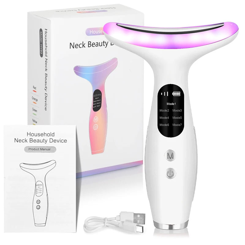 7Color Neck Face Massager Facial Massager Tool for Skin Care
