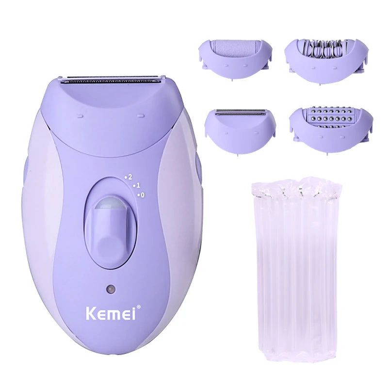 Kemei 6037 Lady Epilator 4 in 1  Women Shaver Female Shaving Machine Body Care