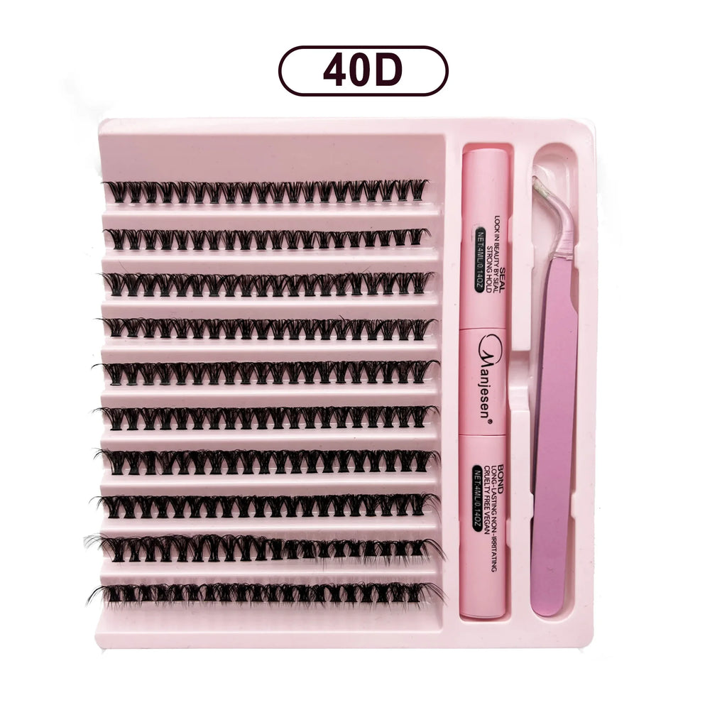 DIY Lashes Extension Kit Eyelashes 200 PCS Clusters