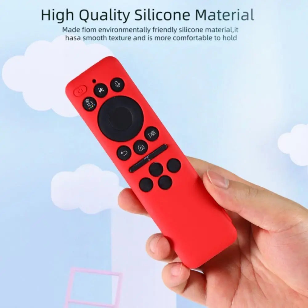 Silicone Remote Control Case Protector with Lanyard Protective Cover Anti-fall Soft Shell for Samsung BN59-01480A/BN59-01480L