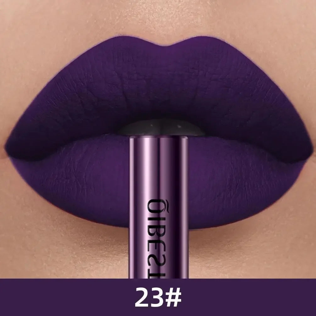 1 PC matte lipstick, non stick to cup, waterproof and long-lasting